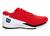 Zapatilla Wilson Rush Pro Ace Clay roja vista lateral