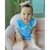Romper Xadrez Azul Camila - Tuttize