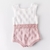 Romper Rosa e Branco Cacau - comprar online