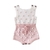 Romper Rosa e Branco Cacau