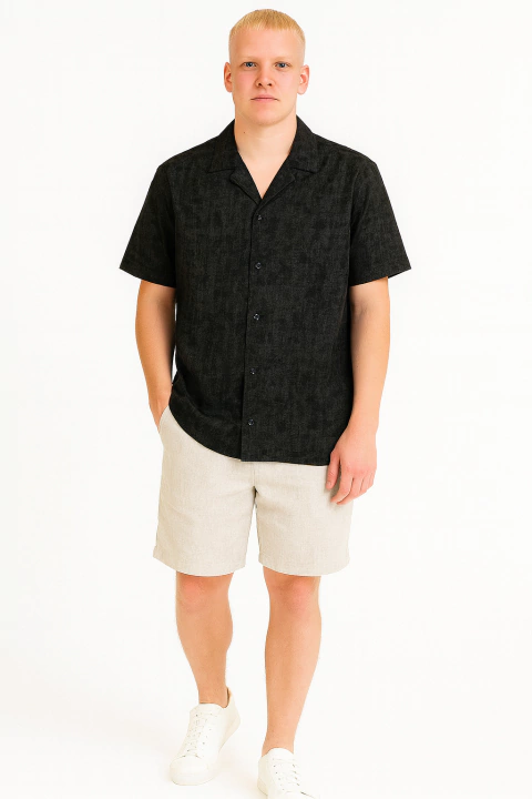 camisa de lino corrosion art 1679 - comprar online