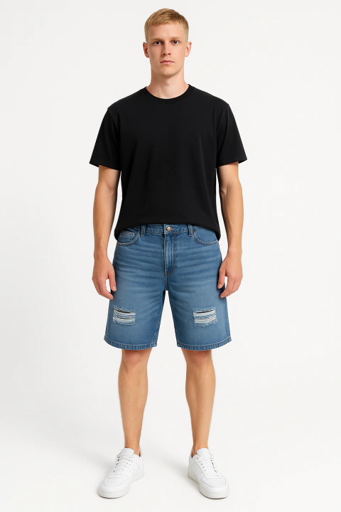 bermuda de jean over art6526 - comprar online