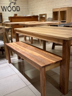 Banco madera zoita 140x40x45 - stock en internet