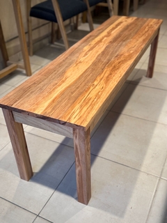 Banco madera zoita 140x40x45 - stock - Just Wood