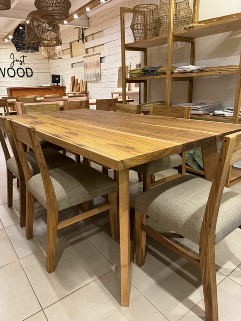 STOCK - Mesa Modelo Griego 2.00x1.00 + 6 sillas Modelo Oregón