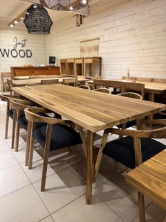 Mesa modelo griego 2.40x1.00 Petiribi macizo - STOCK - tienda online