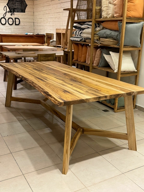 Mesa modelo griego 2.40x1.20 Petiribi macizo - - comprar online
