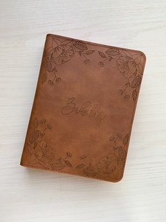 Capa para Bíblia Florescer - Marrom