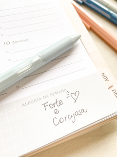 Caneta Charlotte Azul Clarinho - comprar online