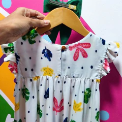 Imagem do Vestido Infantil Maria Em Tecido Viscose Estampa Jacaré