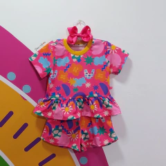 Conjunto Infantil Diversão - Tamanhos 2-4-6-8 na internet