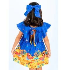 Vestido Infantil Estampa Mistérios do Bosque na internet