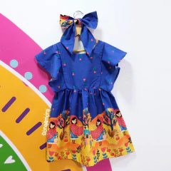 Vestido Infantil Estampa Mistérios do Bosque - comprar online