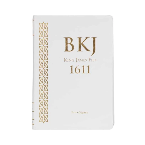 Bíblia King James 1611 Extra Gigante Capa Branca