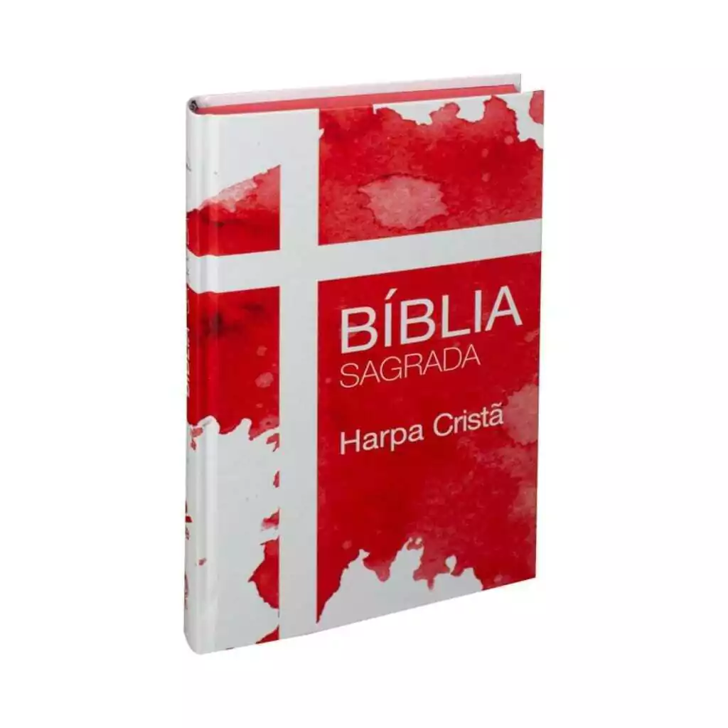 Bíblia Sagrada com Harpa Cristã Jovem Capa Dura Vermelha ARC