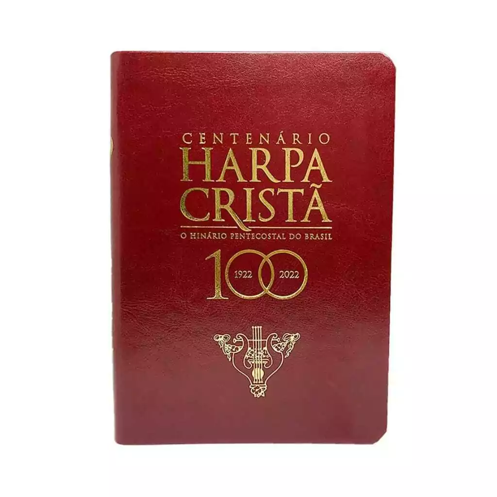 Harpa Cristã Comemorativa Centenário Vinho Luxo