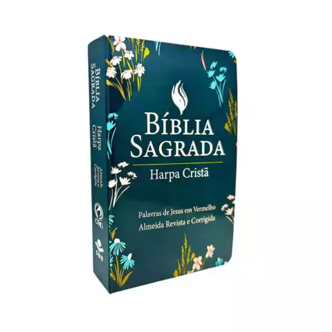Bíblia Sagrada com Harpa Cristã Popular Letra Grande Azul Es