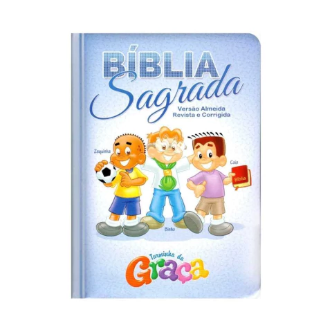 Bíblia Sagrada da Turminha da Graça Capa Almofadada Menino