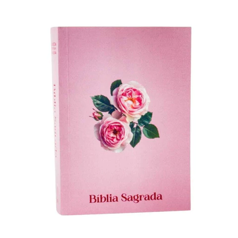 Biblia Sagrada Evangelismo Brochura Flor Rosa ARC