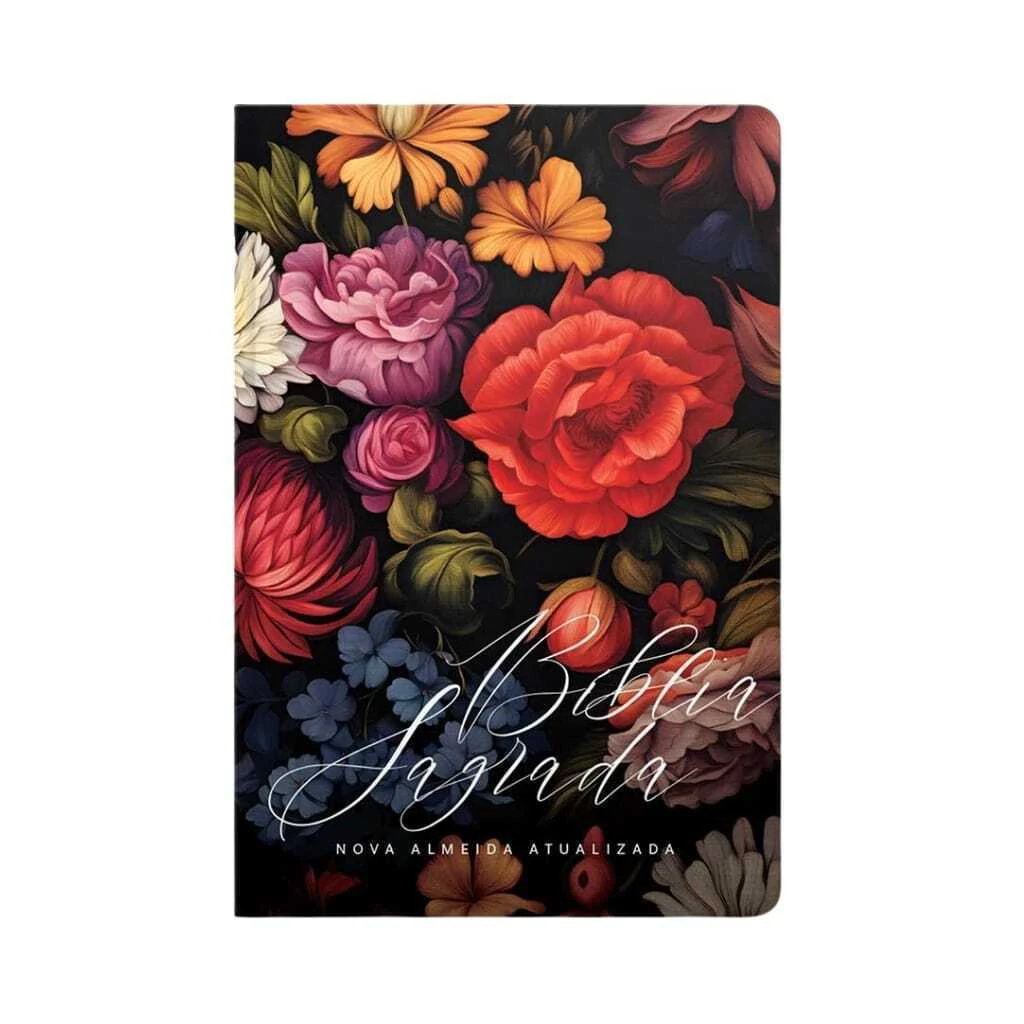 Bíblia Sagrada Capa Dura Flores Colorida NAA