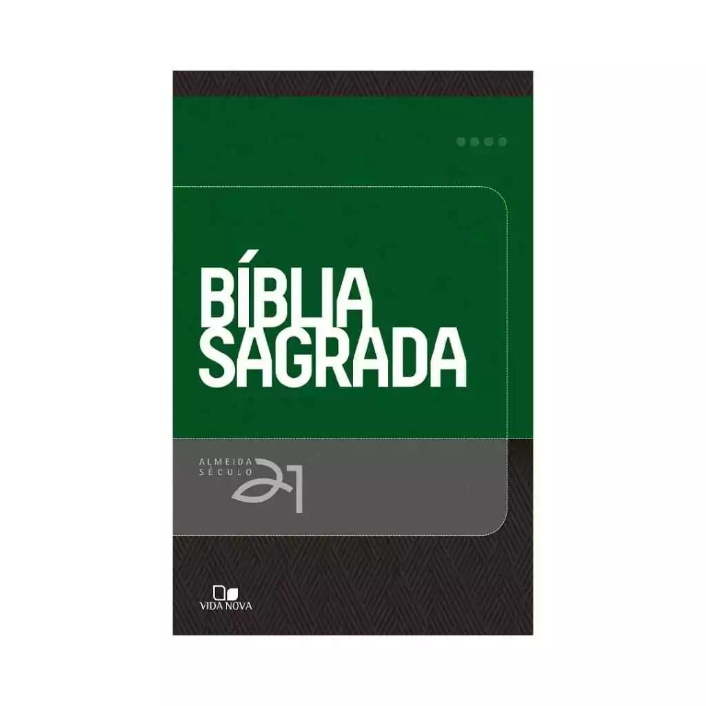 Bíblia Sagrada Letra Média Capa Brochura Verde AS21