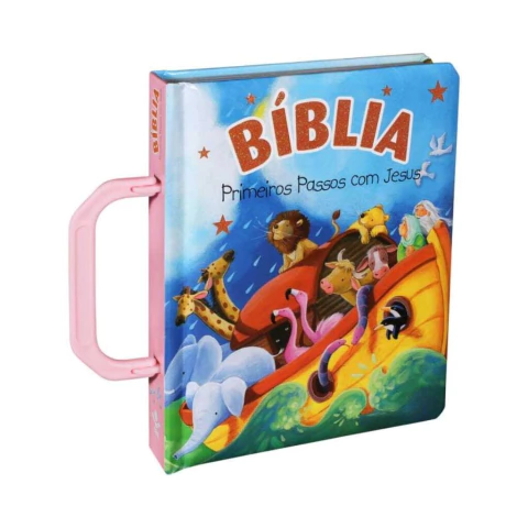 Bíblia Primeiros Passos com Jesus Rosa