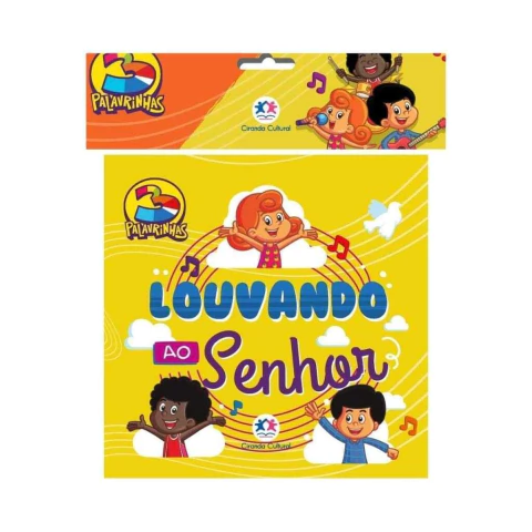 Livro de Banho 3 Palavrinhas Louvando ao Senhor