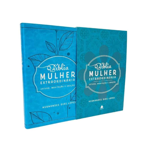 Bíblia Mulher Extraordinária Hernandes Dias Lopes Turquesa KJA