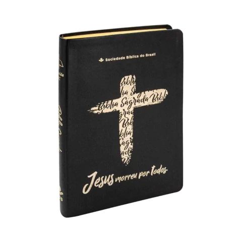 Bíblia Sagrada Capa Luxo Letra Gigante Branca ARA