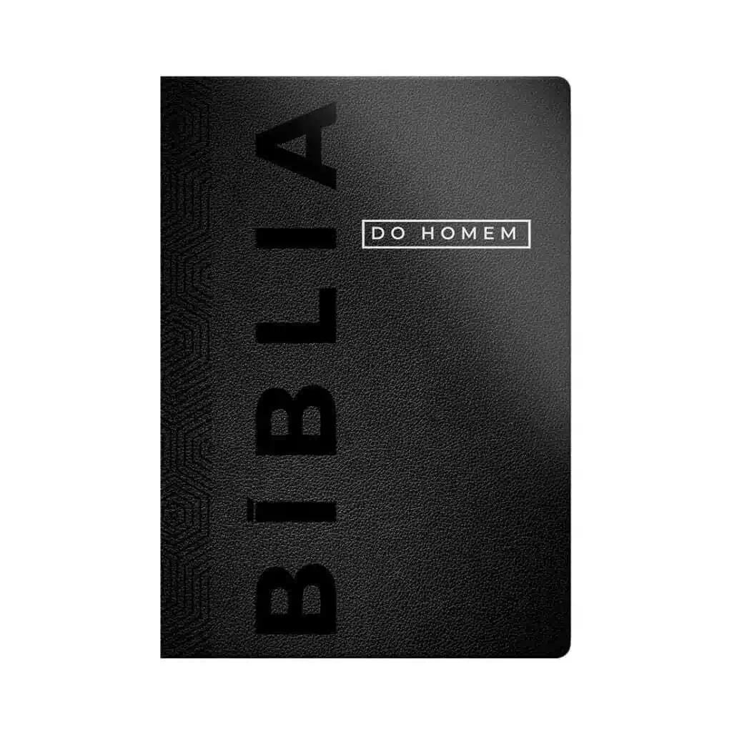 Bíblia do Homem Capa Luxo Letra Grande Preta NVI