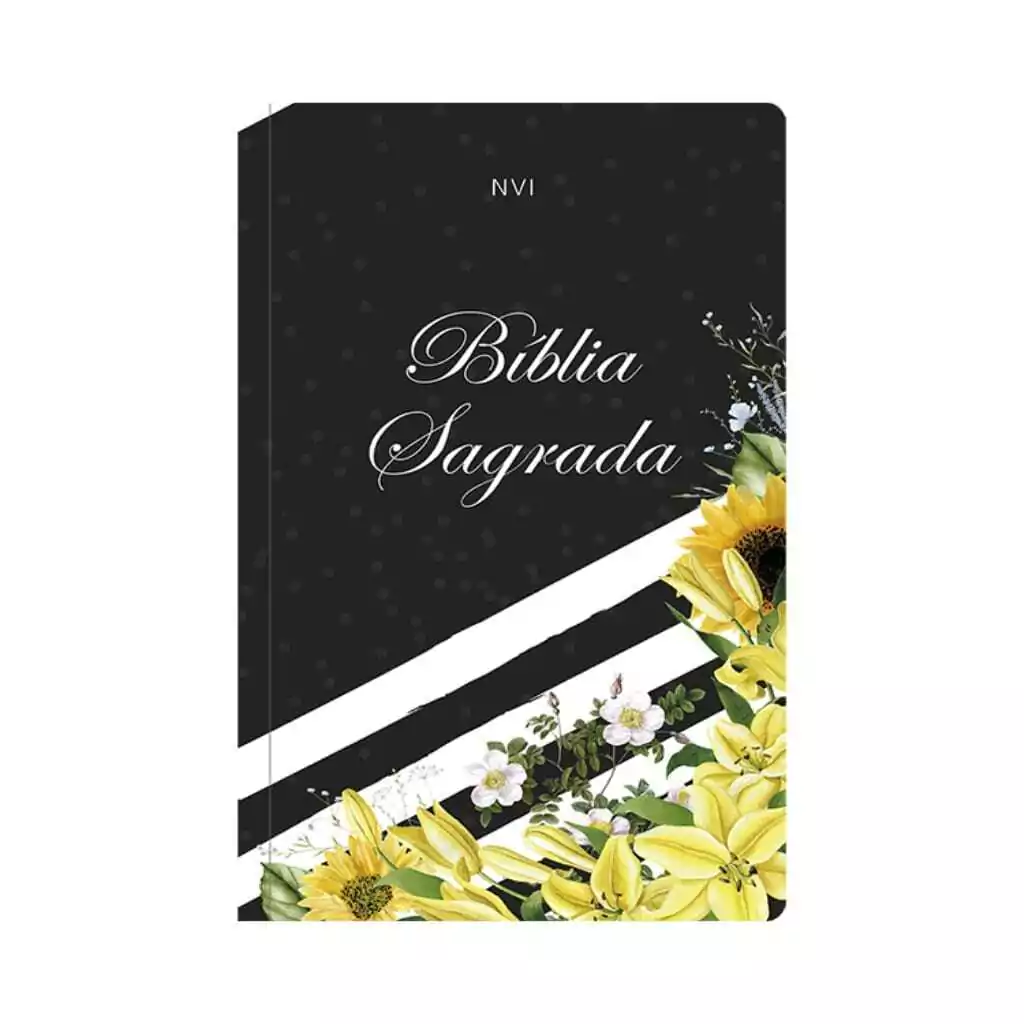Bíblia Sagrada Capa Brochura Lírios amarelos NVI