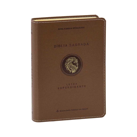 Bíblia Sagrada Letra Supergigante Marrom NAA