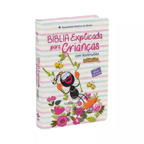 Bíblia Explicada Para Crianças com Ilustrações Rosa