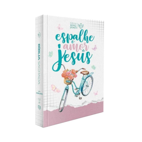 Bíblia Sagrada Capa Dura KJA Hiper gigante Espalhe o Amor