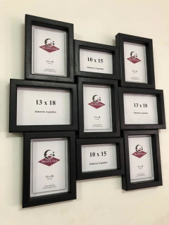 Imagen de Marco múltiple Box - 13x18cm y 10x15cm (x9 fotos)