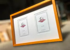 Box con passepartout biselado para 2 15x21