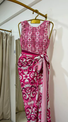 Conjunto Maiô + Canga V - Pink - comprar online