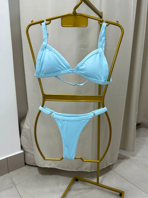 BIQUÍNI FRENTE UNICA MELANINA - Azul - comprar online