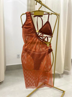 conjunto concha - Marrom - comprar online