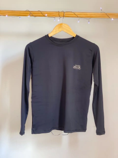 Camiseta manga longa proteção solar preto na internet