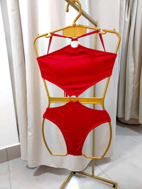 Maiô Argolas - Vermelho - comprar online