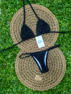 Biquíni Cortininha Fita Preto - comprar online