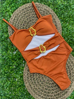Maiô organico - Terracota - Use biquinis Beach wear