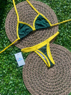 Biquíni Cortininha Fita Brazil Core - Verde - Use biquinis Beach wear