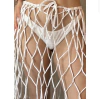 SAÍDA DE PRAIA MINI SAIA MACRAMÊ BRANCO - comprar online