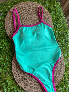 Maiô Bicolor - Verde - comprar online