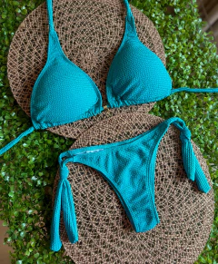 Biquíni Larissa Texturizado c/ Amarração - Use biquinis Beach wear