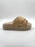 Flatform Tiras Puff Caramelo - Gaia - comprar online