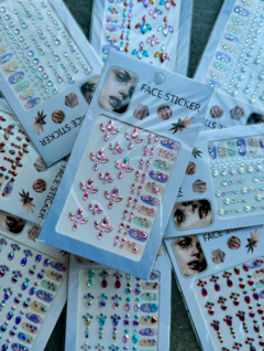 Plancha de strass con formas tornasol