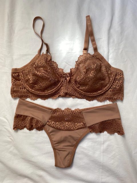 Conjunto Mocha Mousse | sem bojo - comprar online
